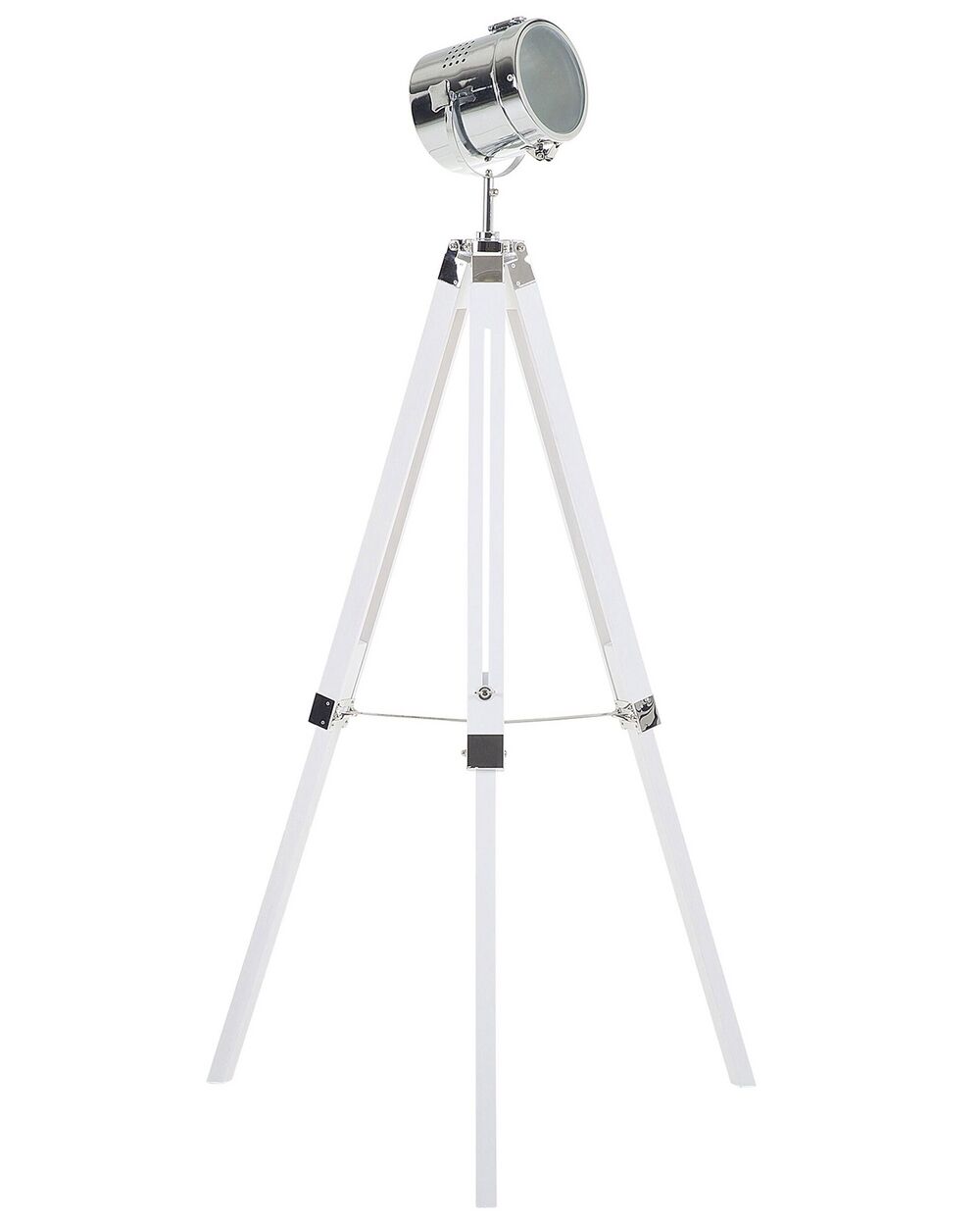 Floor Lamp ALZETTE Pine Wood White