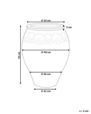 Kukkaruukku PYRUS 48 cm Ruskea_930803