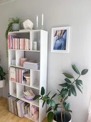 5 Tier Bookcase ORILLA 174 cm White_832319