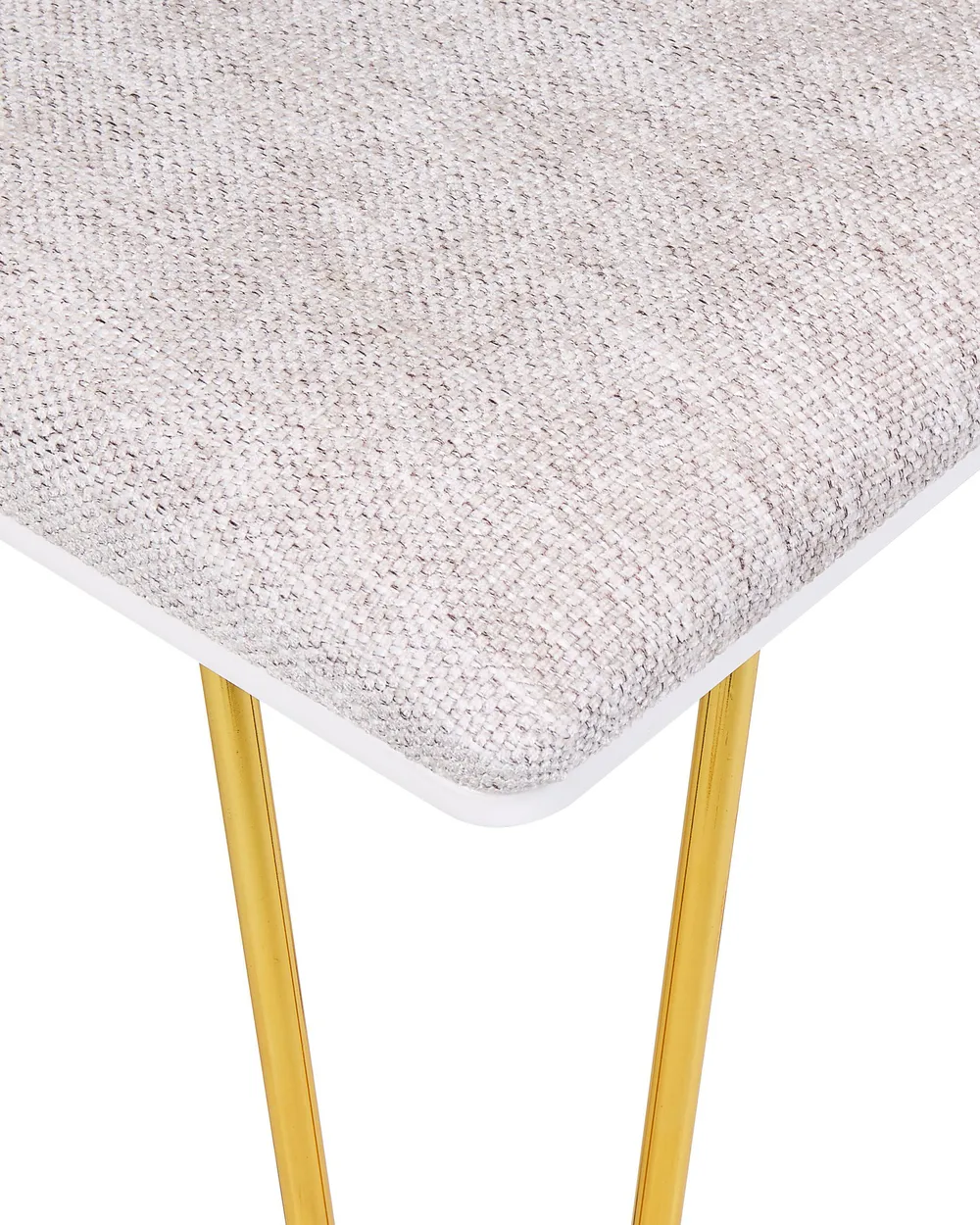 Sminkbord med spegel och pall CAEN LED Vit_844968