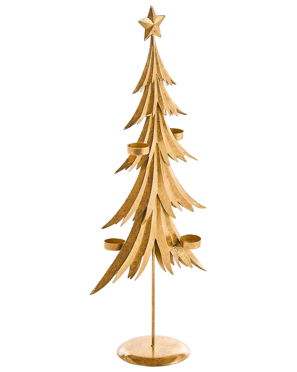 Ljusstake JOUKIO 72 cm Metall Guld