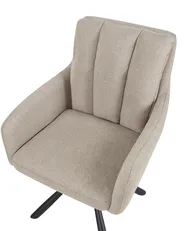 Set of 2 Dining Chairs Swivel SARDOAL Taupe_944921