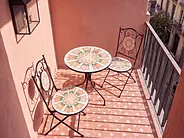 Bistro Table SETTALA 60 cm 60 cm Metal Multicolour_1155824