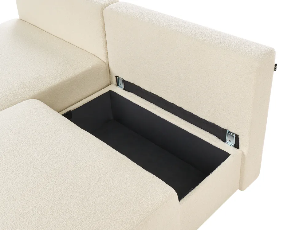 Modular Corner Sofa NERBO Boucle Off-White Right Hand_1033936