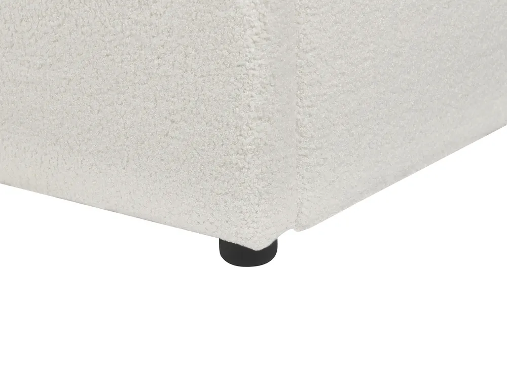 Säng med förvaring LAVAUR Bouclé Off-White 180 x 200 cm_913378