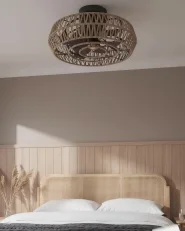 Ceiling Fan with Light APOPKA with Remote Natural_1176398