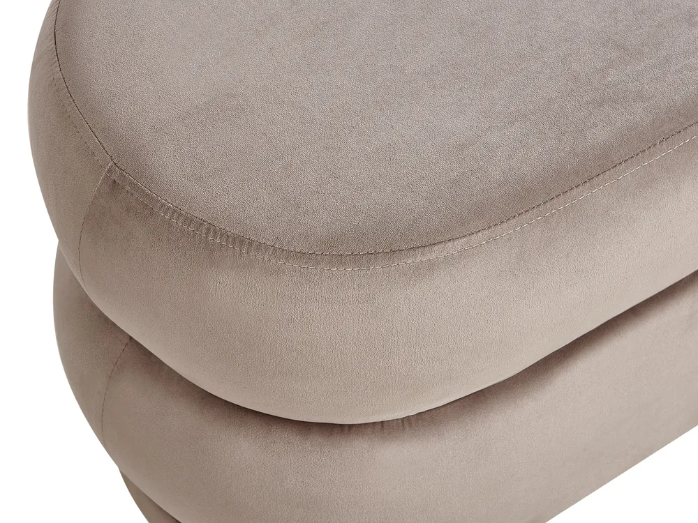 Upholstered Bench ELLENDALE Velvet Taupe_937047