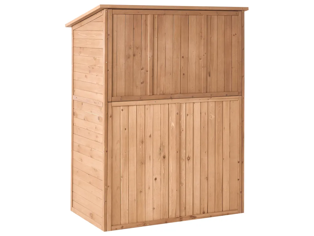 Redskapsförråd TOFFIA 127 cm 66 cm Granträ Brun_1015104