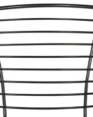 Set of 2 Dining Chairs HOBACK Metal Black_775502