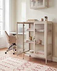 Vitriini HARLYN  90 cm Metalli Beige_1156528