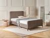 Bed Boucle LUNAN 120 x 200 cm (EU Small Double) Taupe