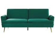 Bäddsoffa 3-sits VETTRE Sammet Mörkgrön_787934