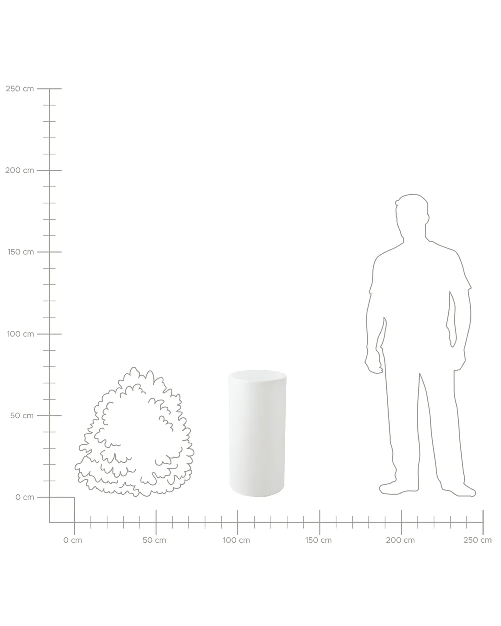 LED-golvlampa för utomhusbruk PIEDRA med fjärrkontroll Vit_959818