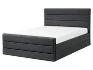 Bed Fabric VALBONNE 160 x 200 cm (EU King Size) Dark Grey_794258