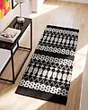Rug SOKUN Black 80 x 150 cm Leather
