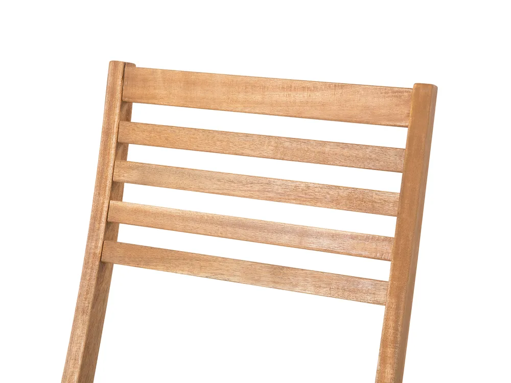 Bistro Set Folding FIJI Acacia Wood Light Brown_680145