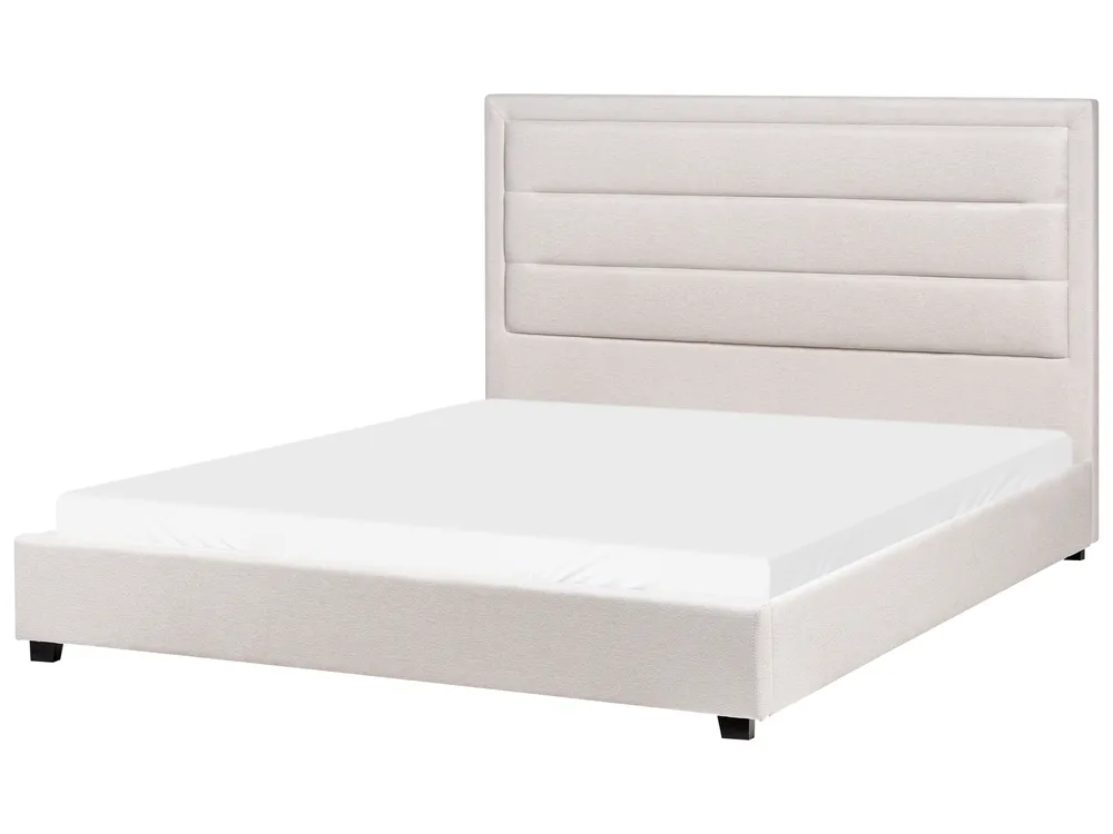 Bed Fabric ROUEN 160 x 200 cm (EU King Size) Light Beige