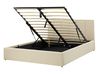 Ottoman Bed DREUX Fabric Beige 140 x 200 cm (EU Double)