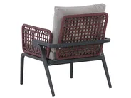 Garden Lounge Set with Table 4 Seater SCIACCA Metal Grey_825652
