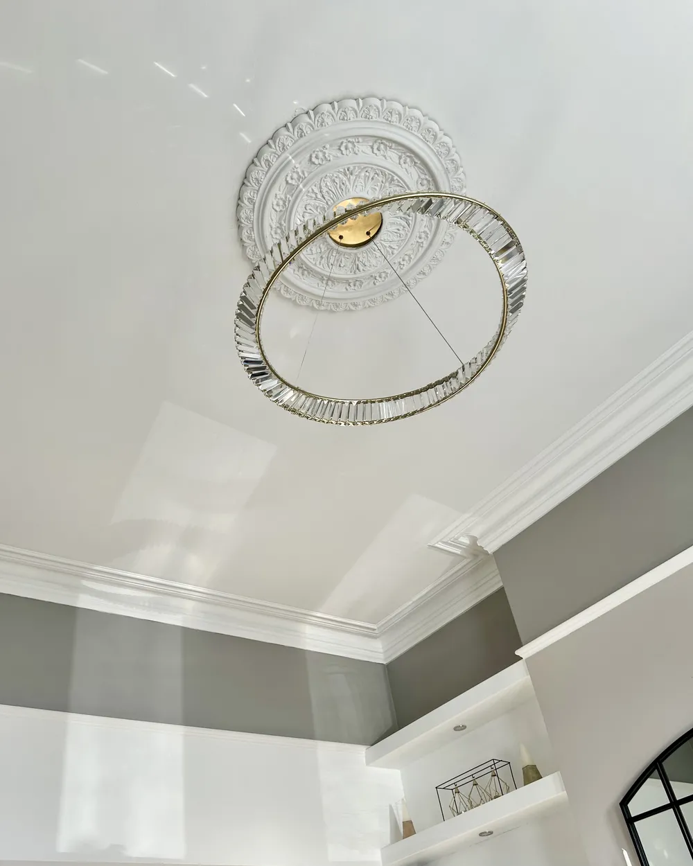 LED Chandelier ROSENDE Metal Gold_969696