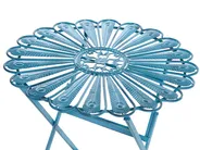 Bistro Table PAVIA 71 cm 71 cm Metal Blue_1046284