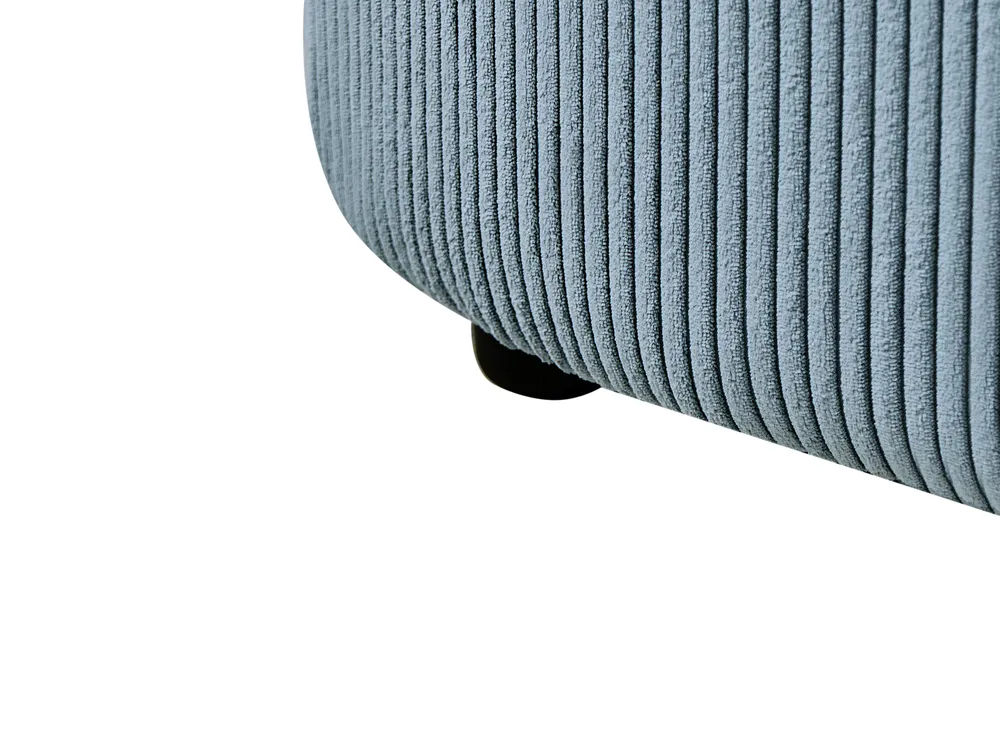Left-Hand Chaise Longue VANVEY Corduroy Blue_1004224