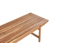 Garden Bench with Cushion GIAVENO 135 cm Acacia Wood Off-White_958642