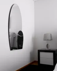 Wall Mirror VIERZON 58 cm 120 cm Black_967823