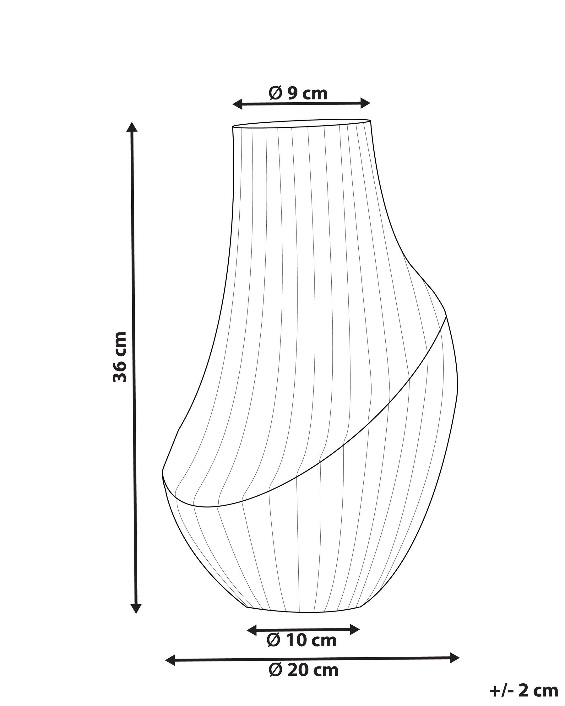 Kukkamaljakko MYRSINA 36 cm Lasi Harmaa_838190