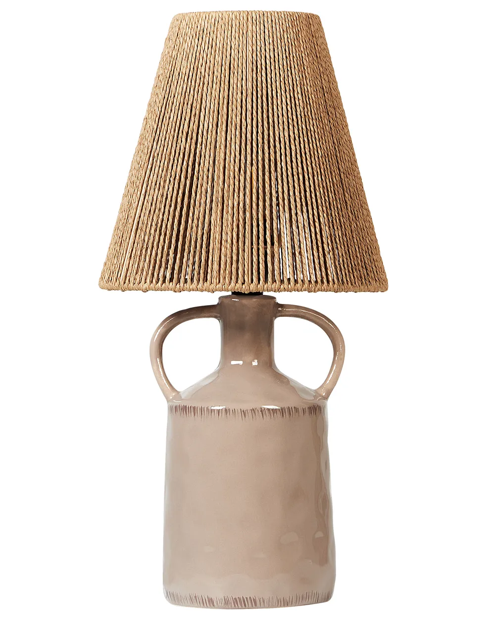 Table Lamp LARISSOS Ceramic Taupe