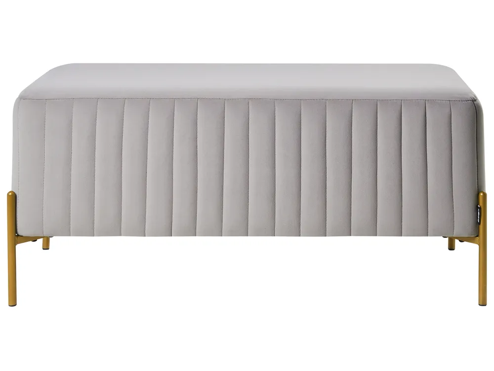 Upholstered Bench UTAH Velvet Grey_1047047