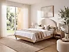 Bed Boucle MILLAY 140 x 200 cm (EU Double) Beige