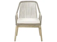 Trädgårdsmatgrupp 6-sits OLBIA med kuddar Beige_771497