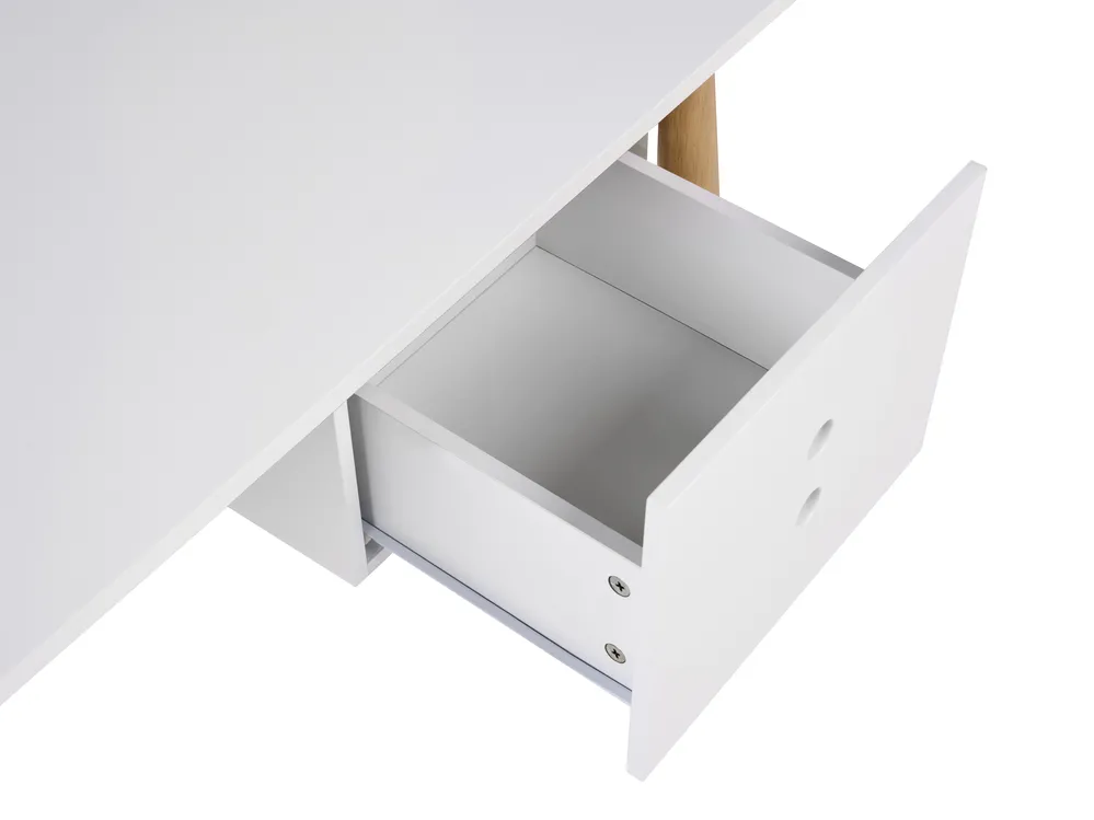 Työpöytä FENESTRA 120 cm 50 cm Vaaleanruskea/valkoinen_1068877