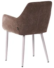 Set of 2 Dining Chairs WELLSTON Fabric Brown_1156666