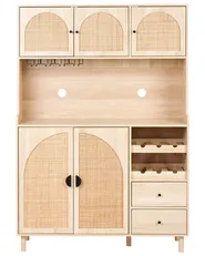 Kitchen Hutch CAMPBELLTON 120 cm Light Brown_998742