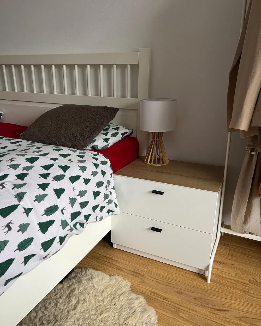 2 Drawer Bedside Table EDISON White_887532