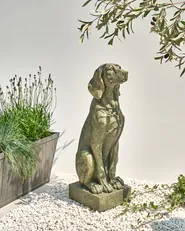 Garden Statue NAIROBI Dog Green_1000230