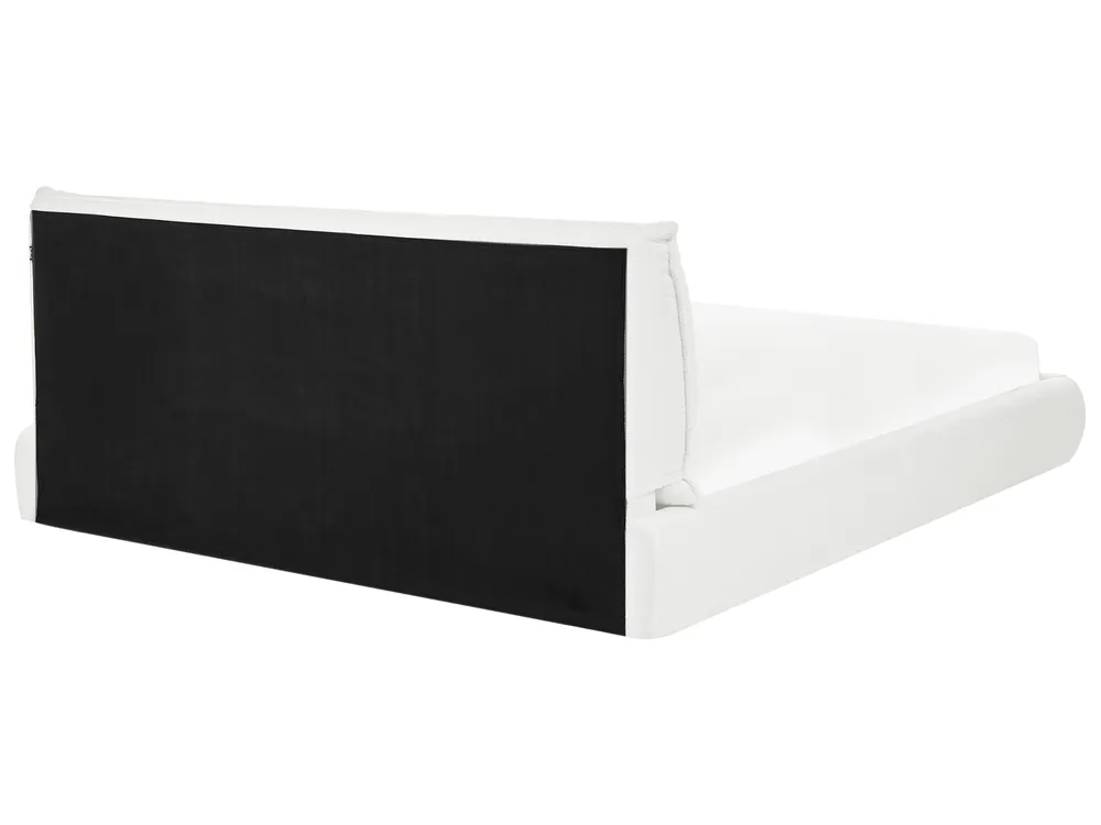 Vattensäng Bouclé VINAY 180 x 200 cm Vit_945872
