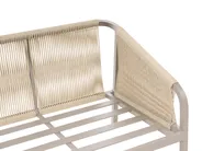 Trädgårdssoffgrupp med bord 5-sits MURATO Metall Beige_1023503