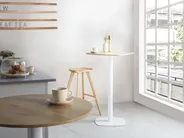 Baaripöytä MORELLA Vaaleanruskea/valkoinen 60 cm 60 cm_998596