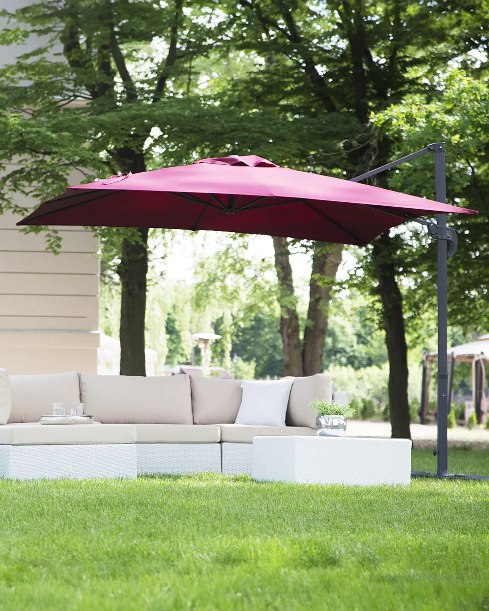 Cantilever Parasol 250 cm MONZA Burgundy