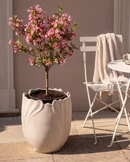 Plant Pot ARPONE 44 cm Light Beige_1082198