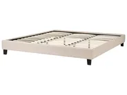 Bed without Headboard Fabric ROANNE 180 x 200 cm (EU Super King) Beige_724140