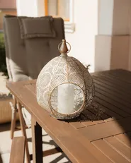 Lyhty LAESO 33 cm Metalli Kulta_1074527