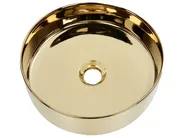 Countertop Basin TEBAR ⌀ 400 mm Ceramic Gold_1049083