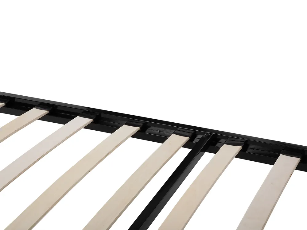 Bed Metal CUSSET 160 x 200 cm (EU King Size) Black_735358