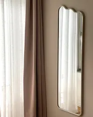 Wall Mirror ABZAC 45 cm 145 cm Metal Off-White_1018014
