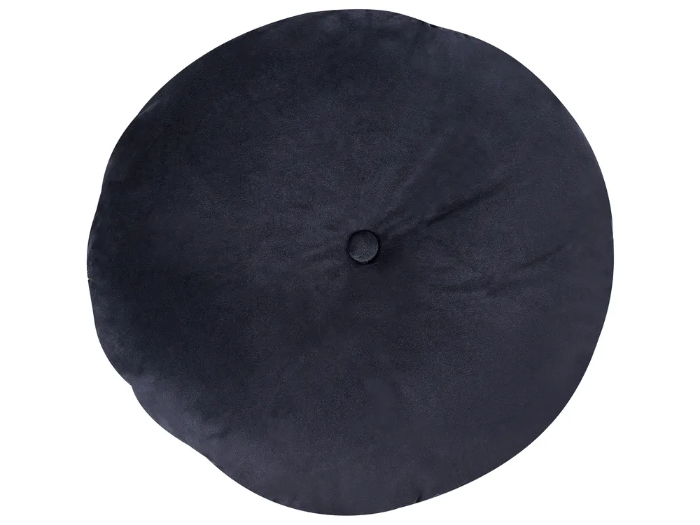 Living Room Set 5 Seater SKIEN Velvet Black_1034158
