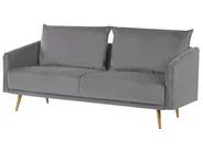 Soffa 3-sits MAURA Sammet Grå_789177
